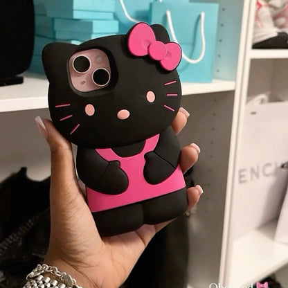 Kawaii Kitty Bow iPhone Case