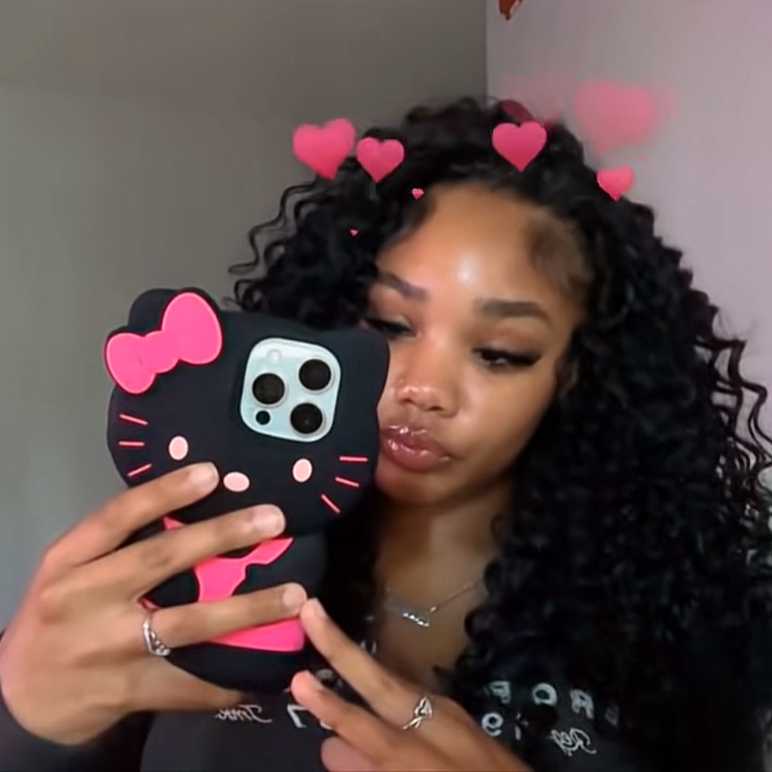 Kawaii Kitty Bow iPhone Case