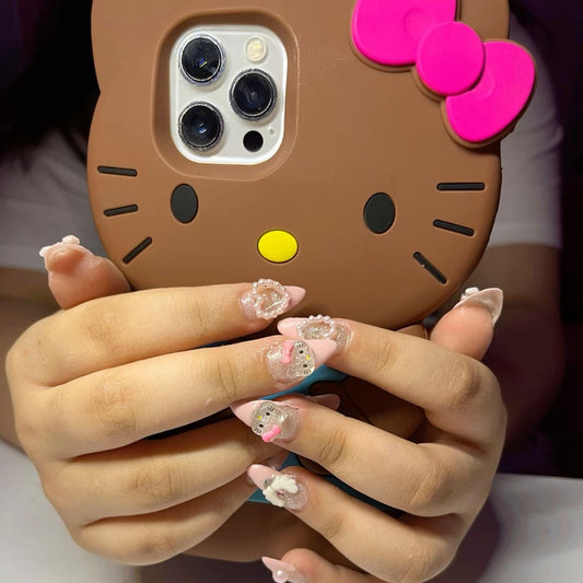 Kawaii Kitty Bow iPhone Case