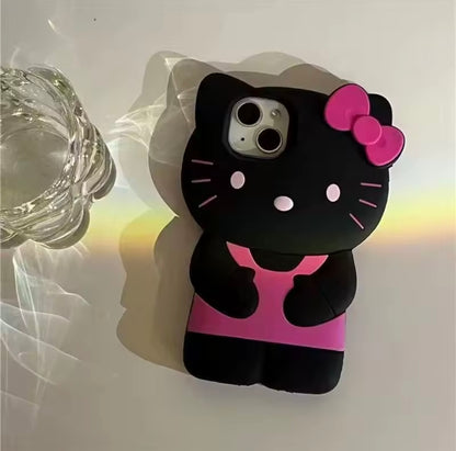 Kawaii Kitty Bow iPhone Case