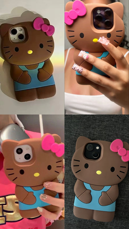 Kawaii Kitty Bow iPhone Case