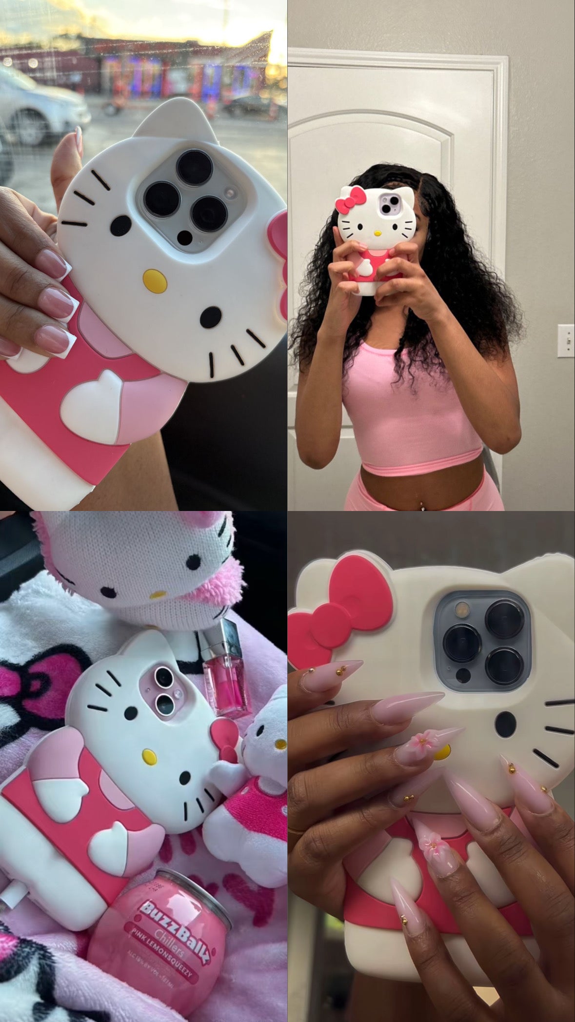 Kawaii Kitty Bow Phone Case