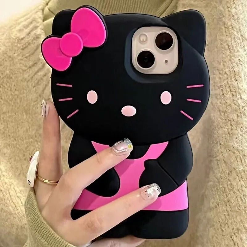 Kawaii Kitty Bow iPhone Case